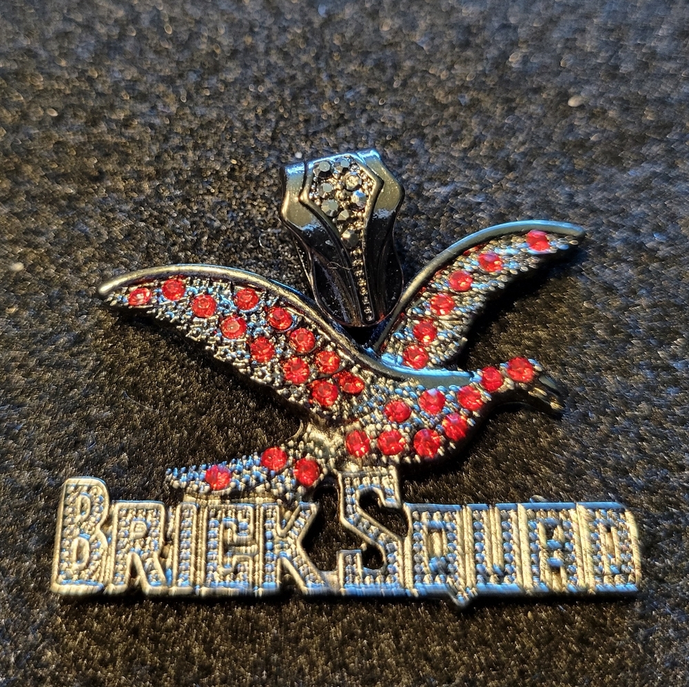 Stainless steel iced out pendant Brick Squad pendant
